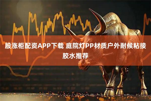 股涨柜配资APP下载 庭院灯PP材质户外耐候粘接胶水推荐